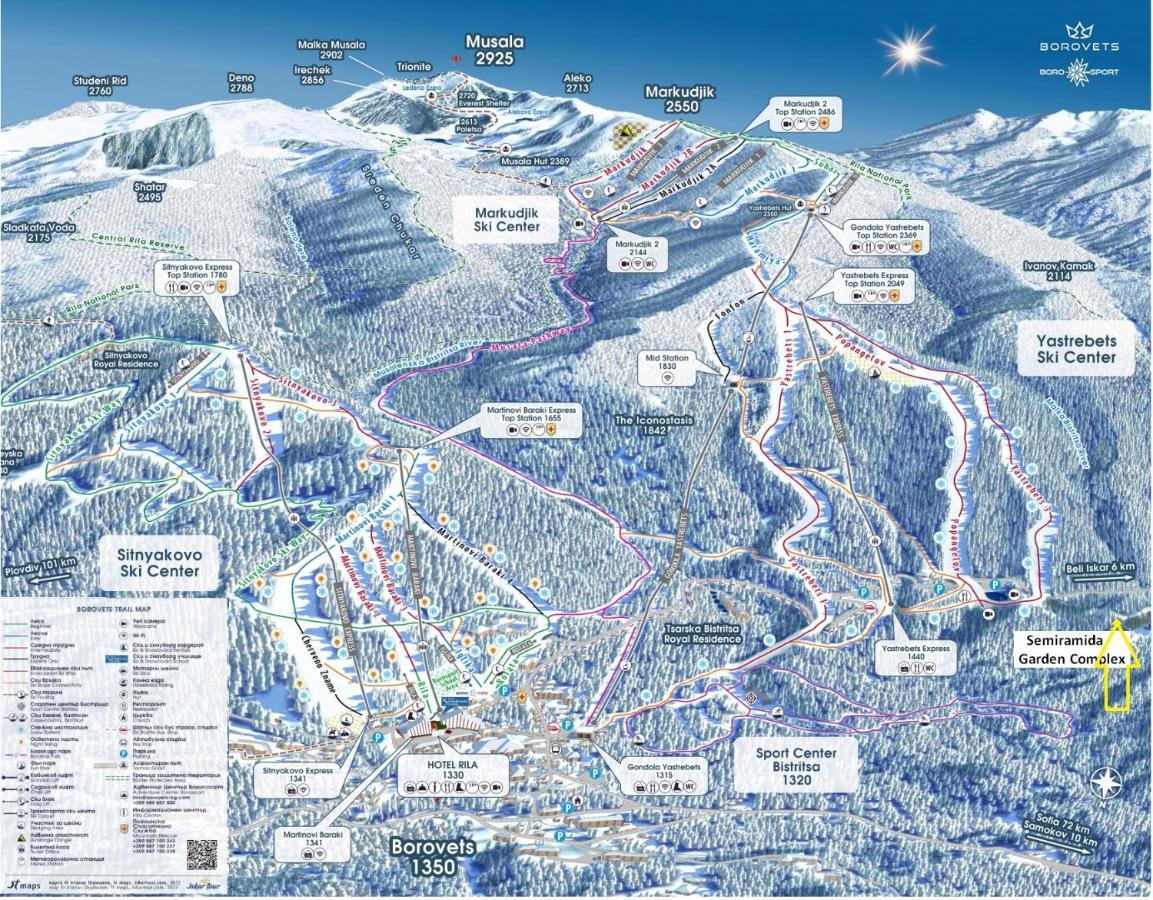 Borovets Ski&Spa Studio - Semiramida Garden A16 מראה חיצוני תמונה